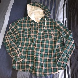 Hooded Flannel Jacket